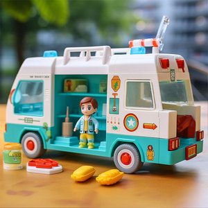 Juego de Ambulancia de Juguete para Niñas de 2 a 4 Años, Kit Médico de Plástico - Product Image 2