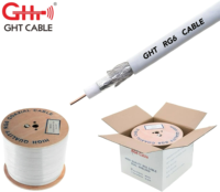 Cable Coaxial RG58 RG59 RG6 RG8 de 75 Ohm para Sistema de Cámaras de Seguridad CCTV, Directo de Fábrica
