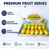 Groothandel Realistische Durian Squishy Slow Rebound PU Schuim Fruitvormige Stressverlichtende Fidget Toy Kinderen Volwassenen Novelty Gift OEM JK