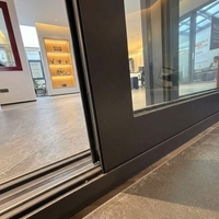 Porte coulissante moderne en aluminium, isolation acoustique, double vitrage, pour maison familiale, balcon, installation dans la cour