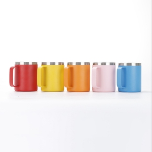 Nueva <span class=keywords><strong>taza</strong></span> de café aislada de acero inoxidable de doble pared de 12 oz y 14 oz <span class=keywords><strong>con</strong></span> asa de tapas Color en stock <span class=keywords><strong>Precio</strong></span> barato - Product Image 4