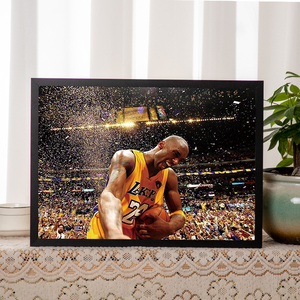 Vô địch kỷ niệm Áp phích khung hiển thị MDF Sao cầu thủ trang trí tường nghệ thuật UV in cho quà tặng sinh nhật - Product Image 5