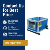 Ventilateur centrifuge double fonction (ventilation et extraction de fumée) robuste à profil bas pour armoire, option OEM, construction en acier au carbone pour