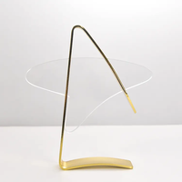 Récompense en cristal exclusive avec support métallique haut de gamme et verre transparent pour logo et texte d'entreprise – Récompense en verre cristal personnalisée