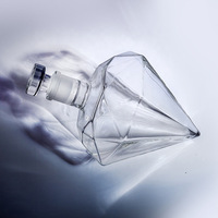 850ML Luxe Unique Verre Whisky Carafe Haute Borosilicate Verre Vodka Gin Brandy Tequila Rhum Bouteille De Vin