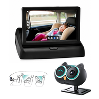 Caméra de surveillance électronique pour bébé OTTOCAST avec écran partagé 1080P, garantie 1 an pour une conduite sécurisée, accessoire automobile