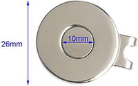 Marqueur de balle de Golf logo personnalisé 25mm, haute qualité, bon prix, en vrac, métal marqueur de balle de golf aimant