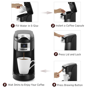 Xách tay đen keurig cà phê nhà sản xuất duy nhất phục vụ k cup Capsule Máy pha cà phê - Product Image 3