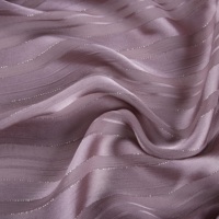 Foulards pour enfants B2 en tissu de polyester chiffon jacquard rayé, luxueux, fluide, antistatique et respirant avec fil argenté