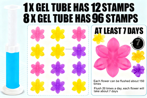 Parfum naturel Détergent en gel de fleurs écologique Nettoyant et désodorisant efficace <span class=keywords><strong>pour</strong></span> cuvette de toilette avec seringues - Product Image 3