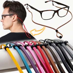 Chaîne de lunettes de lecture unisexe tendance 2025 de haute qualité, cordon de maintien en cuir antidérapant pour lunettes de soleil - Product Image 1