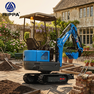 รถขุดขนาดเล็ก RIPPA R15 1.<span class=keywords><strong>5</strong></span> ตัน เครื่องยนต์ดีเซล Kubota มาตรฐาน CE EPA EURO <span class=keywords><strong>5</strong></span> พร้อมห้องโดยสาร สำหรับงานเกษตร สวน และไซต์ก่อสร้าง - Product Image 3