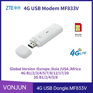 ZTE MF833V USB dongle โมเด็ม4G LTE-ปลดล็อค <span class=keywords><strong>MF833</strong></span>มัลติแบนด์ - Product Image 3