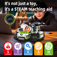 STEM 教育型 5 合 1 应用程序控制双模式遥控 DIY 组装遥控建筑机器人积木套件