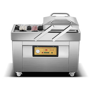 เครื่องซีลสูญญากาศแบบสองห้อง เครื่องบรรจุภัณฑ์อาหารสแตนเลส 220V กึ่งอัตโนมัติ มัลติฟังก์ชั่น - Product Image 3