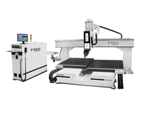 Machine de fraisage CNC pour le travail du bois E8 1212-2T 5 axes avec doubles tables