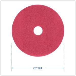 20 pulgadas. Discos de Pulido de Diamante para Pisos de Concreto, Granito y Mármol (Paquete de 5) - Rojo - Product Image 3