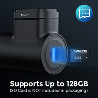 Caméra embarquée LINGDU D500 4K monocanal avec écran de 0,96 pouces, GPS, Wi-Fi 6, commande vocale, super condensateur, caméra embarquée, boîte noire de voiture