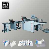 Plieuse de papier industrielle automatique haute vitesse A3 A4 à boucle complète, avec contrôle anti-blocage pour pliage en deux, accordéon ou pliage en Z
