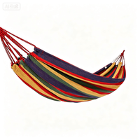 Hamac en polyester et coton anti-retournement avec bâton incurvé pour 1-2 personnes, idéal pour le camping, la randonnée et les voyages en plein air