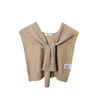 Écharpe châle tricotée unie personnalisable avec logo, pour épaules, col, protection solaire, pour femme