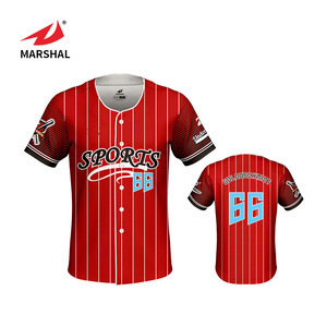 Men baseball clothing collar no brand baseball uniform tops - Product Image 1