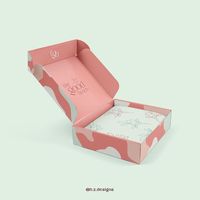 Boîte d'expédition de luxe personnalisée en carton ondulé, échantillon gratuit, boîte postale pliable en carton ondulé pour avion, en promotion