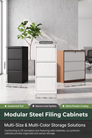 Armoire de classement en acier robuste, gain de place, résistante à l'usure, casier de rangement en métal, armoire de rangement multi-tiroirs pour documents