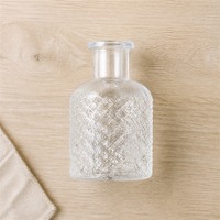 Diffuseur d'arômes transparent simple en verre, pièce décorative pour la maison et le bureau, modèle PTXX108 Diamond Belly