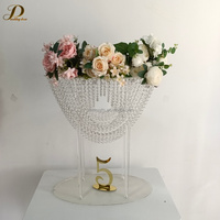 Nouveaux accessoires de mariage JINDA, support à fleurs décoratif en cristal acrylique, centre de table de mariage, décoration de fenêtre, fournitures