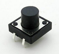 Interrupteur tactile miniature micro PCB 12*12MM, interrupteur tactile momentané, bouton poussoir tactile, micro-interrupteur
