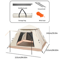 Tentes dôme pop-up coupe-vent de bonne qualité, randonnée, installation facile, grande tente de camping simple pour l'extérieur