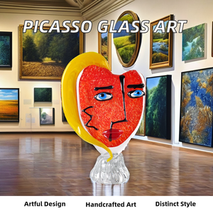 Colección <span class=keywords><strong>de</strong></span> Arte <span class=keywords><strong>de</strong></span> cristal <span class=keywords><strong>de</strong></span> Murano moderno personalizado figuritas <span class=keywords><strong>de</strong></span> Ángel cabeza <span class=keywords><strong>de</strong></span> <span class=keywords><strong>Picasso</strong></span> abstractas sopladas a mano estatuas y jarrones <span class=keywords><strong>de</strong></span> dibujos animados elegantes - Product Image 6