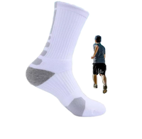 Chaussettes de sport pour hommes Elite, respirantes, à séchage rapide, antibactériennes, écologiques, en coton, avec coussinets de compression