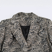 Manteau Jacquard Oversize Personnalisé pour Femme 2026, Veste Longue Décontractée de Créateur avec Brocart Texturé, Trench-Coat OEM et ODM