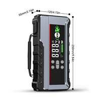 Démarreur intelligent multifonction 12V et gonfleur de pneus avec batterie 26800mAh, courant de crête 6000A pour voitures et motos, PD65W