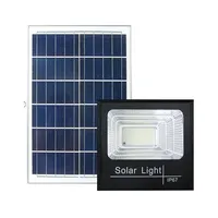 Projecteurs solaires LED étanches haute puissance avec capteur et télécommande pour jardin, rue et lieux extérieurs