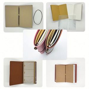 Custom Embossed Logo Souvenir <b>Notebook</b> Gifts Retro <b>Diary</b> Faux Leather Notepad Traveler's <b>Notebook</b> - Product Image 4