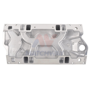 MATCHWAY Nuovo Collettore di Aspirazione a Doppio Piano in Alluminio 1500-6500 RPM per Vortec SBC Small Block Chevy 350 96-02 Lucidato - Product Image 5
