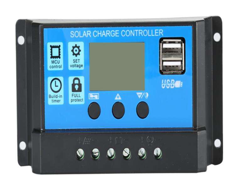 PWM LCD Solar Panel Battery Regulator Charge Controller 12V 24V 30a 10a ...