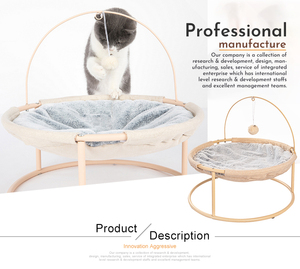 Verwijderbare Verhoogde Ademende Wasbare Binnen-En Buitenbed Pet Mesh <span class=keywords><strong>Camping</strong></span> Teaser Speelgoed Bal Kat Hangmat - Product Image 4