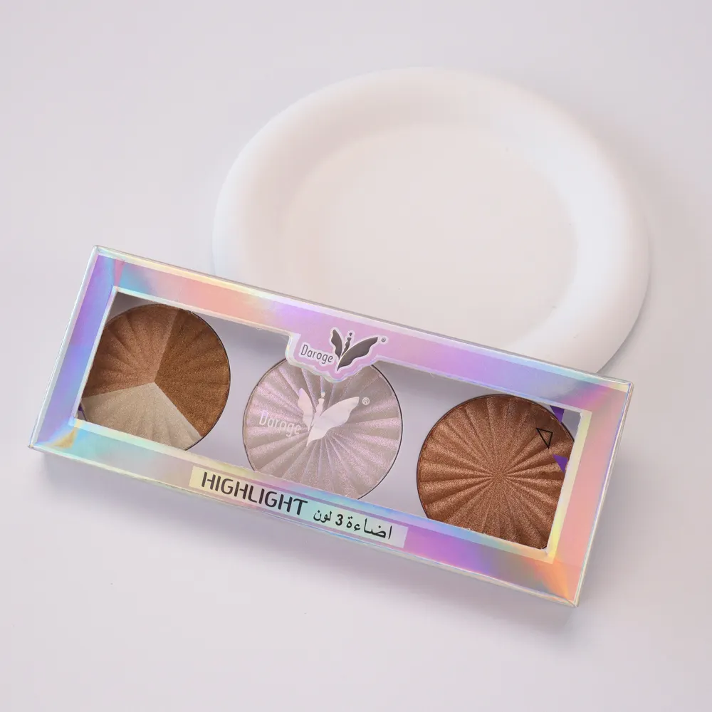 Wholesale Private Label Single Vegan Makeup Face And Body Makeup Pressed Powder Highlighter