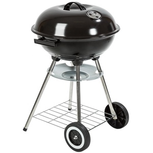 Parrilla Portátil de Carbón para Barbacoa con Ruedas, Redonda, de 16/17/18 Pulgadas, con Mango de Madera Antiescaldante - Product Image 2