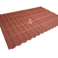Hochfeste Aluminium-Dachplatten Einfache Dachschindeln Moderne Klassische Steinbeschichtete Metalldachziegel