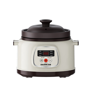 Electric Slow Cooker Ceramic Purple Clay Pot 3-4L With Timer Function For Stewing Soup Porridge Mixed Grains - Product Image 2