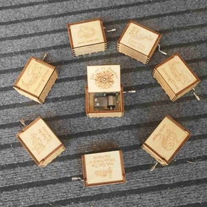 Piccola scatola all'ingrosso del mestiere di legno sei il mio magazzino pronto della fabbrica del carillon del sole - Product Image 3