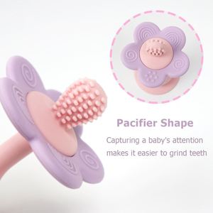 Nouveau design Jouets de dentition en silicone Hochet Anneau de dentition Ventouses Sans BPA Anneau de dentition pour bébé en silicone - Product Image 6