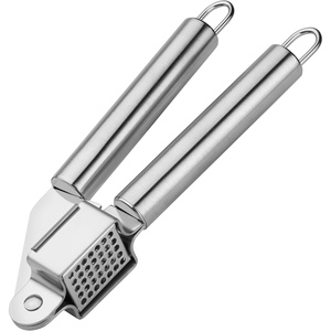 Hot Sale Set Manual Stainless Steel Garlic Press With Garlic Peeler and <b>Brush</b> - Product Image 3