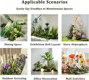 Décoration florale suspendue réaliste pour allée de mariage, arrangement floral en soie pour cérémonie, toile de fond de cérémonie, décoration d'hôtel - Product Image 5