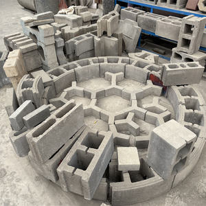 Mesin pembuat telur semen pengangkat rantai, mesin pembuat telur trotoar, berbagai cetakan pembuat blok berongga, mesin bata abu - Product Image 6